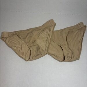 Slick Chicks Adaptive‎ Underwear Briefs Nude Beige Size L Lot of 2 NWT